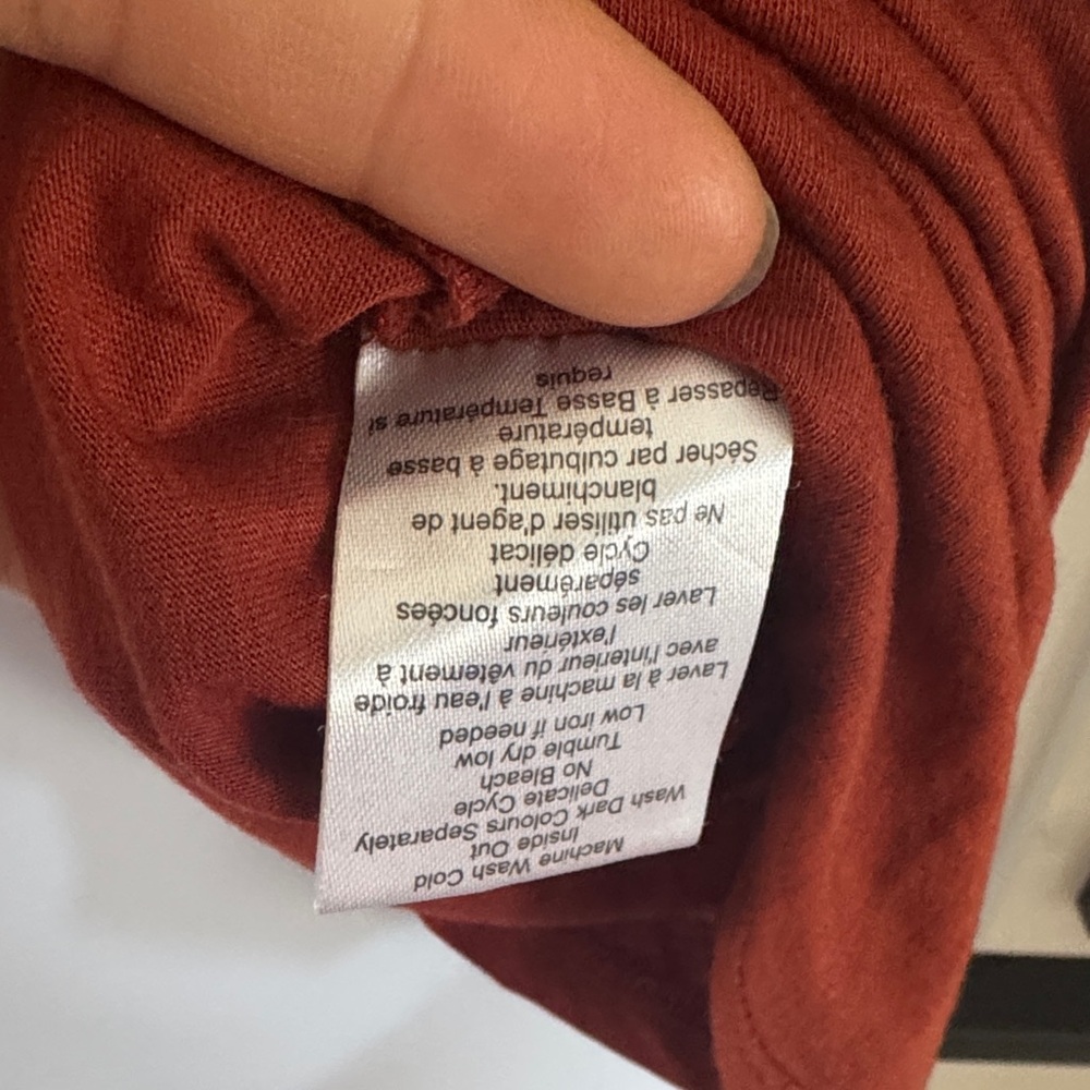 Babaton Scoop Neck Pocket Tee - Rust - Picture 7 of 7